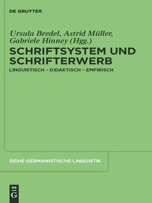 cover image of Schriftsystem und Schrifterwerb